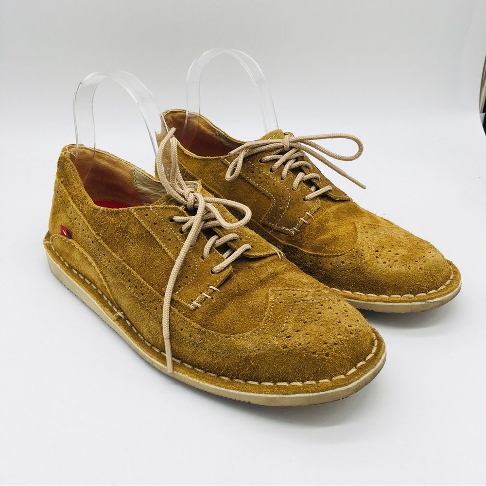 Oliberte Suede Leather Wing Tip Shoes Size 41